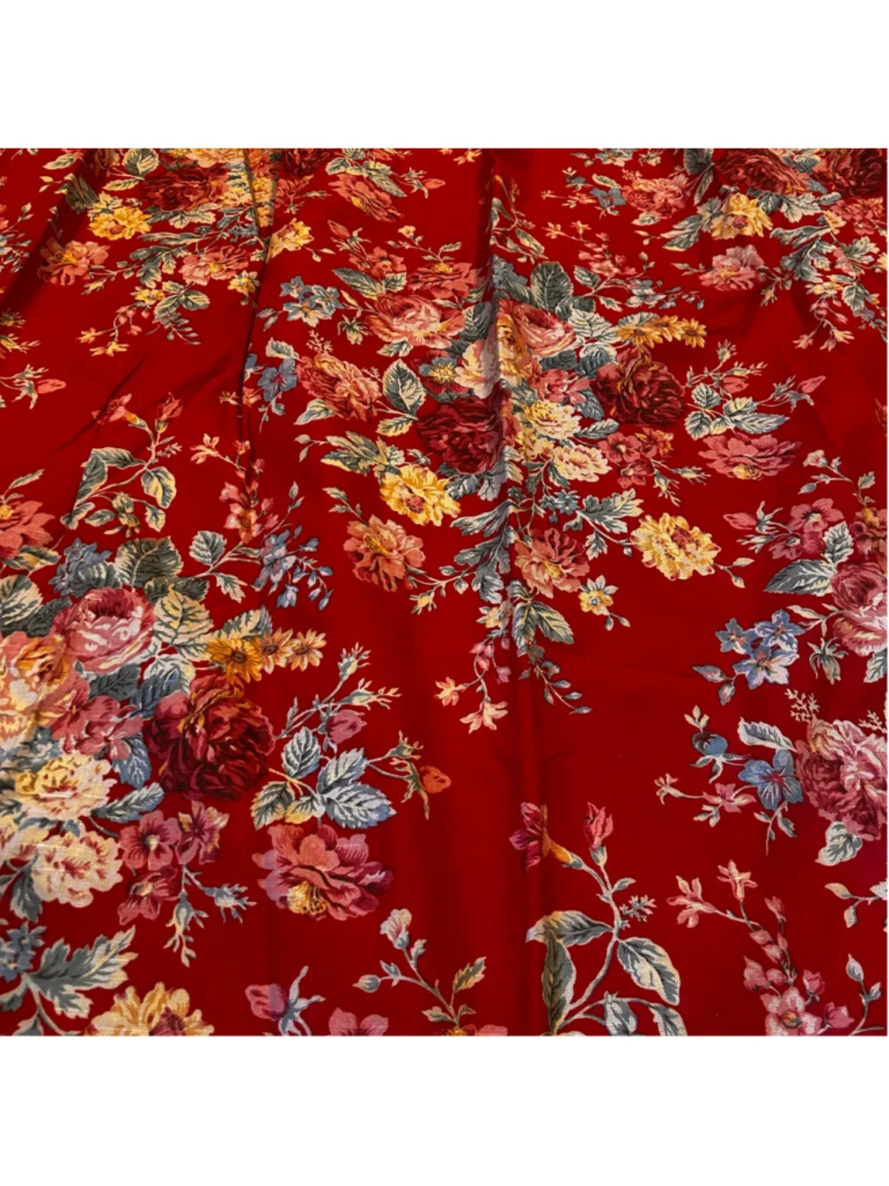 VTG Ralph Lauren Danielle Marseilles Floral Cotton Panel Curtains Set